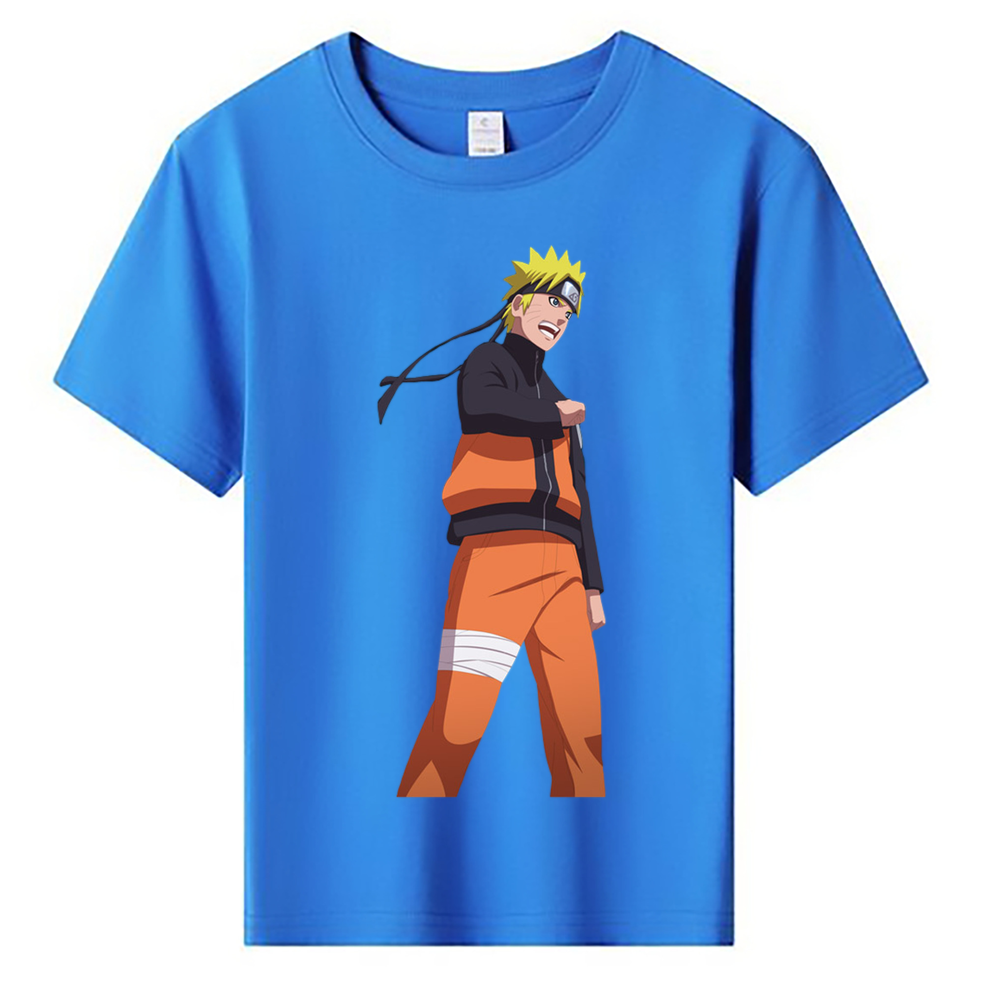 （画像用） NARUTO -ナルト- うずまき ナルト Uzumaki Naruto 綿100％キッズTシャツ（フロントプリント）